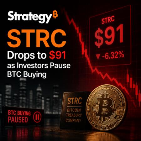 Strategy’s STRC Drops to $91 as Investors Pause BTC Buying Strategy’s Strc Drops To $91 As Investors Pause Btc Buying