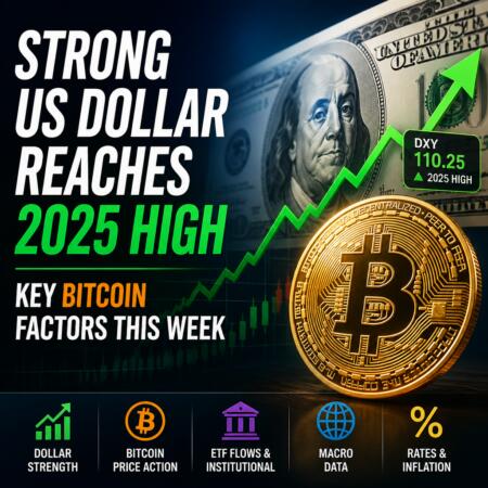 Strong US Dollar Reaches 2025 High; Key Bitcoin Factors This Week Strong Us Dollar Reaches 2025 High; Key Bitcoin Factors This Week