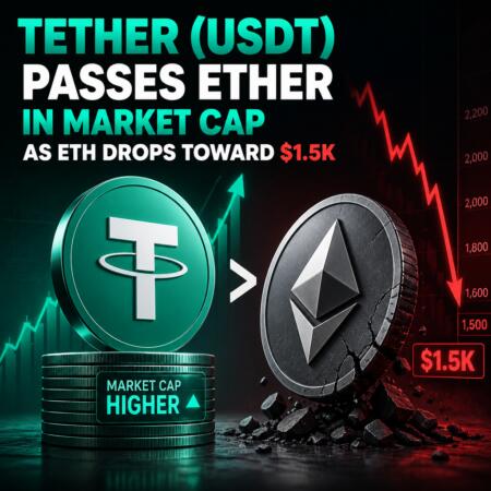 Tether (Usdt) Passes Ether In Market Cap As Eth Drops Toward $1.5k