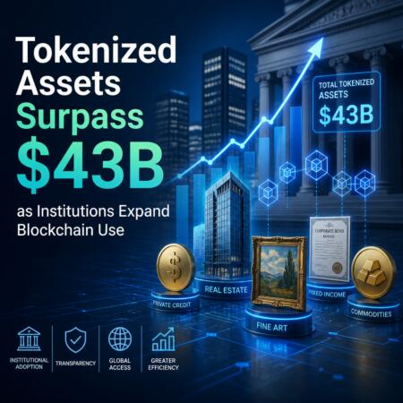 Tokenized Assets Surpass $43b As Institutions Expand Blockchain Use