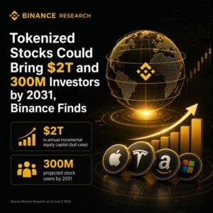 Tokenized Stocks Could Bring $2T and 300M Investors by 2031, Binance Finds Tokenized Stocks Could Bring $2t And 300m Investors By 2031, Binance Finds