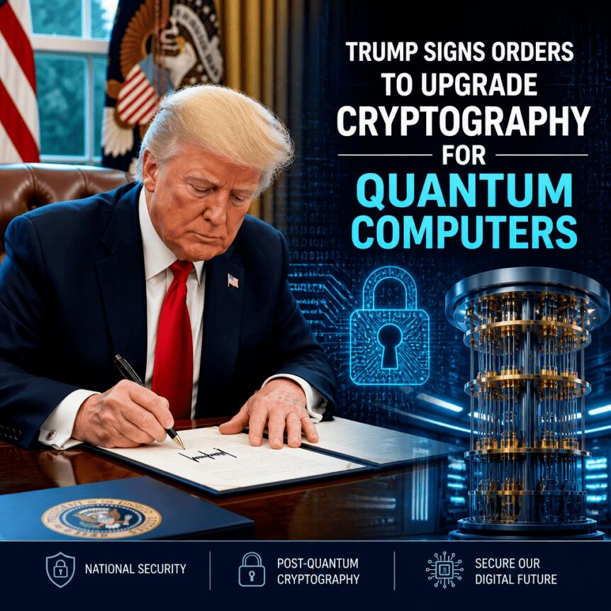 Trump Signs Orders to Upgrade Cryptography for Quantum Computers Trump Signs Orders To Upgrade Cryptography For Quantum Computers