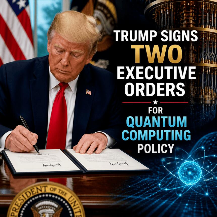 Trump Signs Two Executive Orders for Quantum Computing Policy Trump Signs Two Executive Orders For Quantum Computing Policy