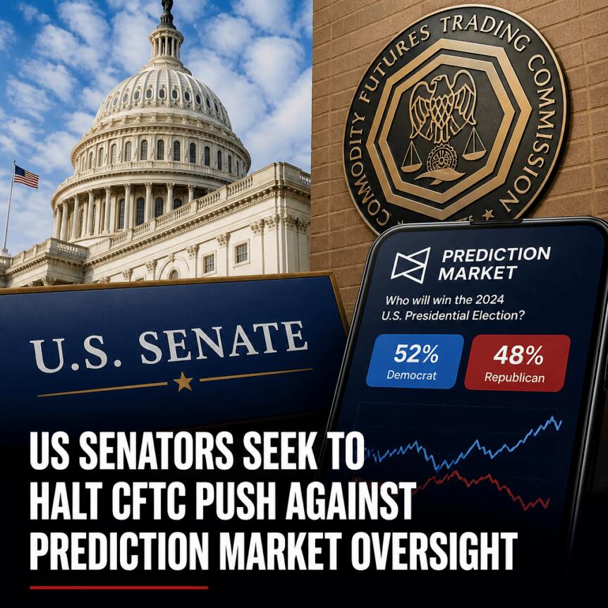 Us Senators Seek To Halt Cftc Push Against Prediction Market Oversight