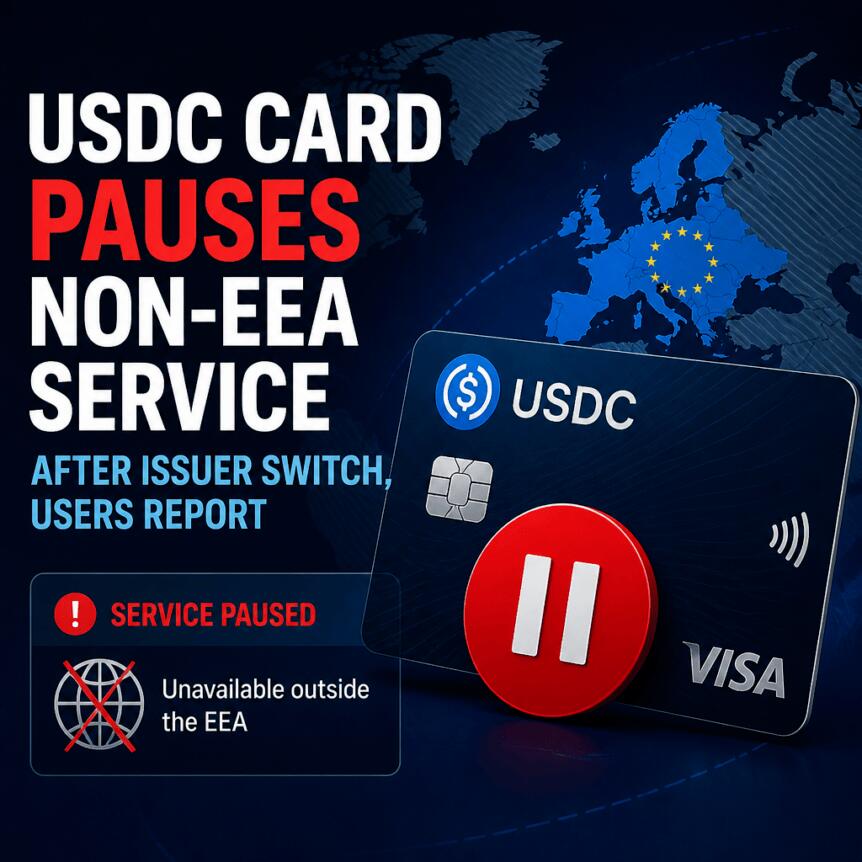 Usdc Card Pauses Non-Eea Service After Issuer Switch, Users Report