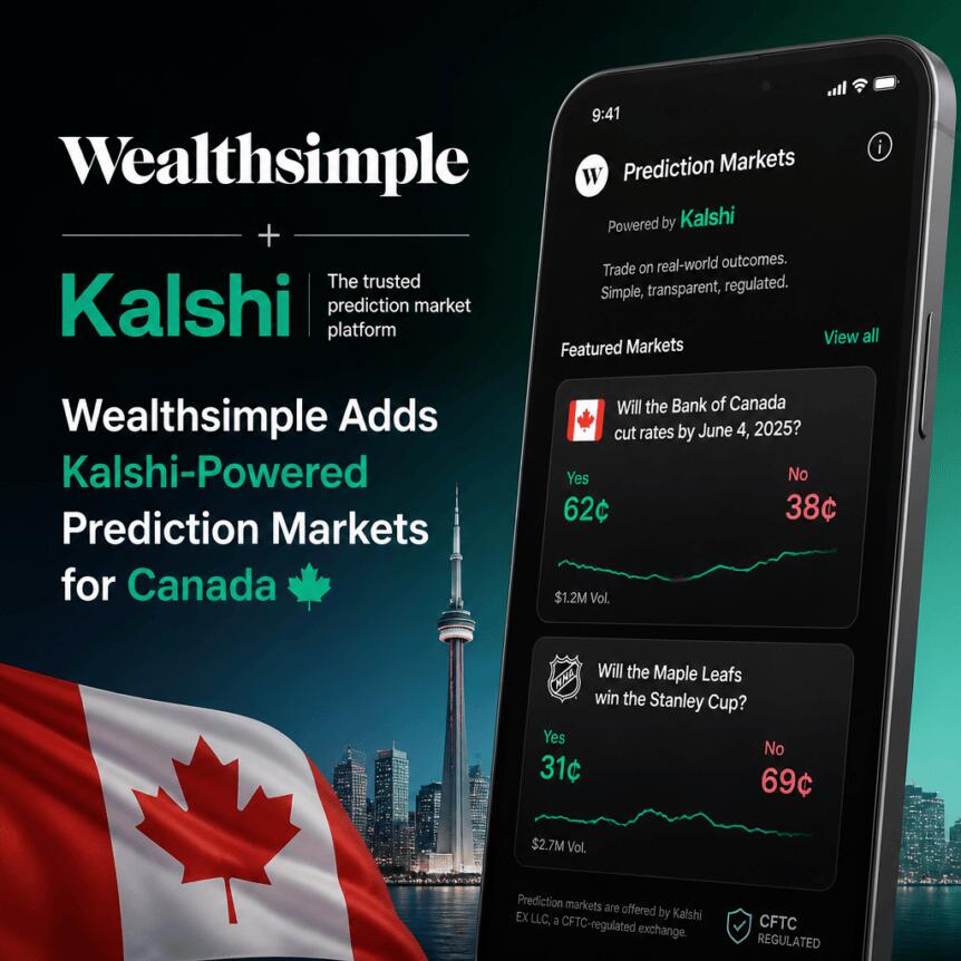Wealthsimple Adds Kalshi-Powered Prediction Markets for Canada Wealthsimple Adds Kalshi-Powered Prediction Markets For Canada