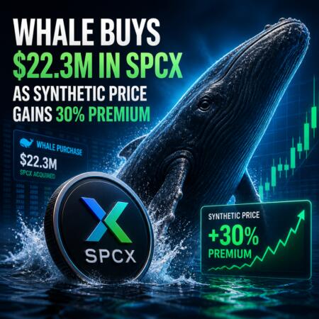 Whale Buys $22.3M in SPCX as Synthetic Price Gains 30% Premium Whale Buys $22.3m In Spcx As Synthetic Price Gains 30% Premium