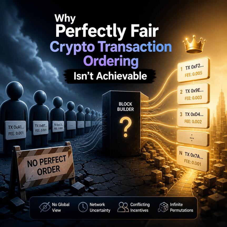 Why Perfectly Fair Crypto Transaction Ordering Isn’t Achievable Why Perfectly Fair Crypto Transaction Ordering Isn’t Achievable