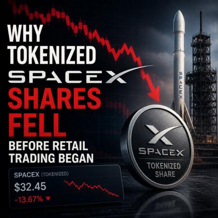 Why Tokenized SpaceX Shares Fell Before Retail Trading Began Why Tokenized Spacex Shares Fell Before Retail Trading Began