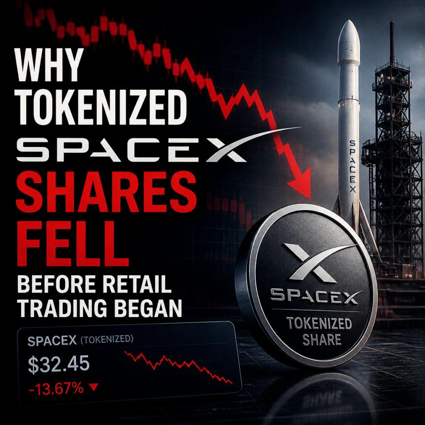Why Tokenized SpaceX Shares Fell Before Retail Trading Began