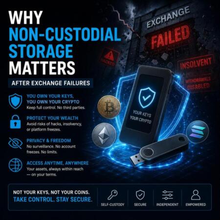 Why Non-Custodial Storage Matters After Exchange Failures