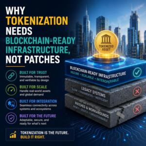 Why Tokenization Needs Blockchain-Ready Infrastructure, Not Patches