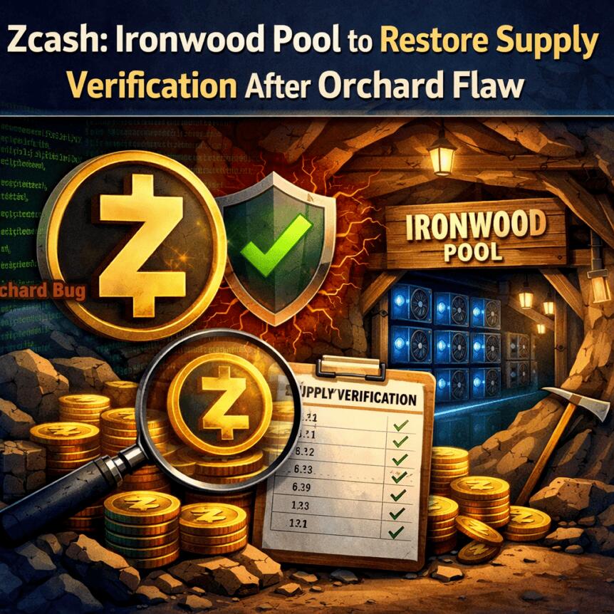 Zcash: Ironwood Pool to Restore Supply Verification After Orchard Flaw Zcash: Ironwood Pool To Restore Supply Verification After Orchard Flaw