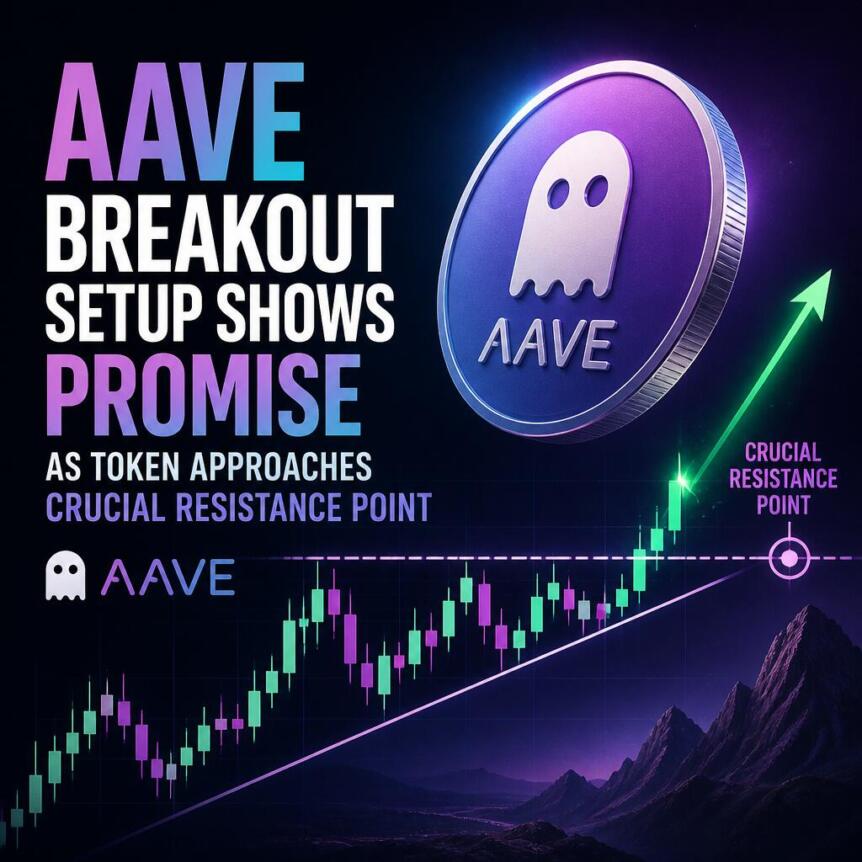 Aave Breakout Setup Shows Promise As Token Approaches Crucial Resistance Point