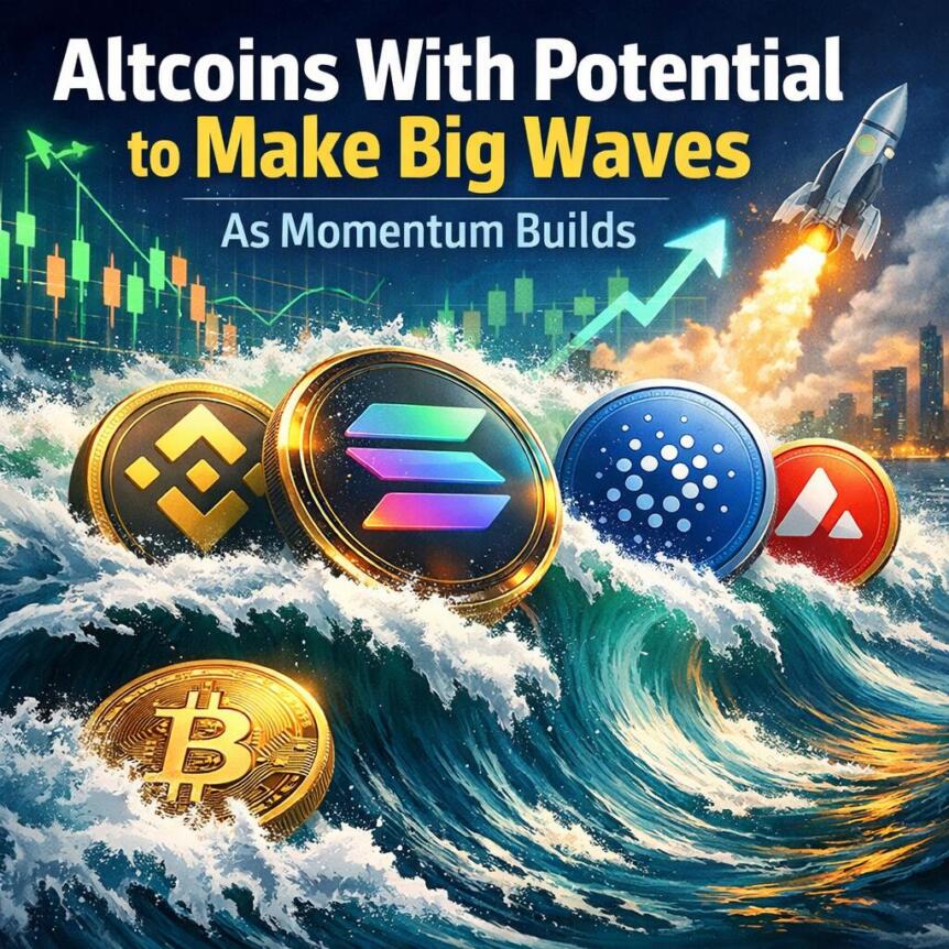 Altcoins With Potential to Make Big Waves As Momentum Builds Altcoins With Potential To Make Big Waves As Momentum Builds