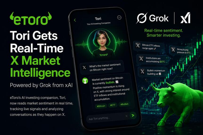 eToro Integrates Grok-Powered Real-Time Market Sentiment Into AI Investing Assistant Tori Etoro Integrates Grok-Powered Real-Time Market Sentiment Into Ai Investing Assistant Tori