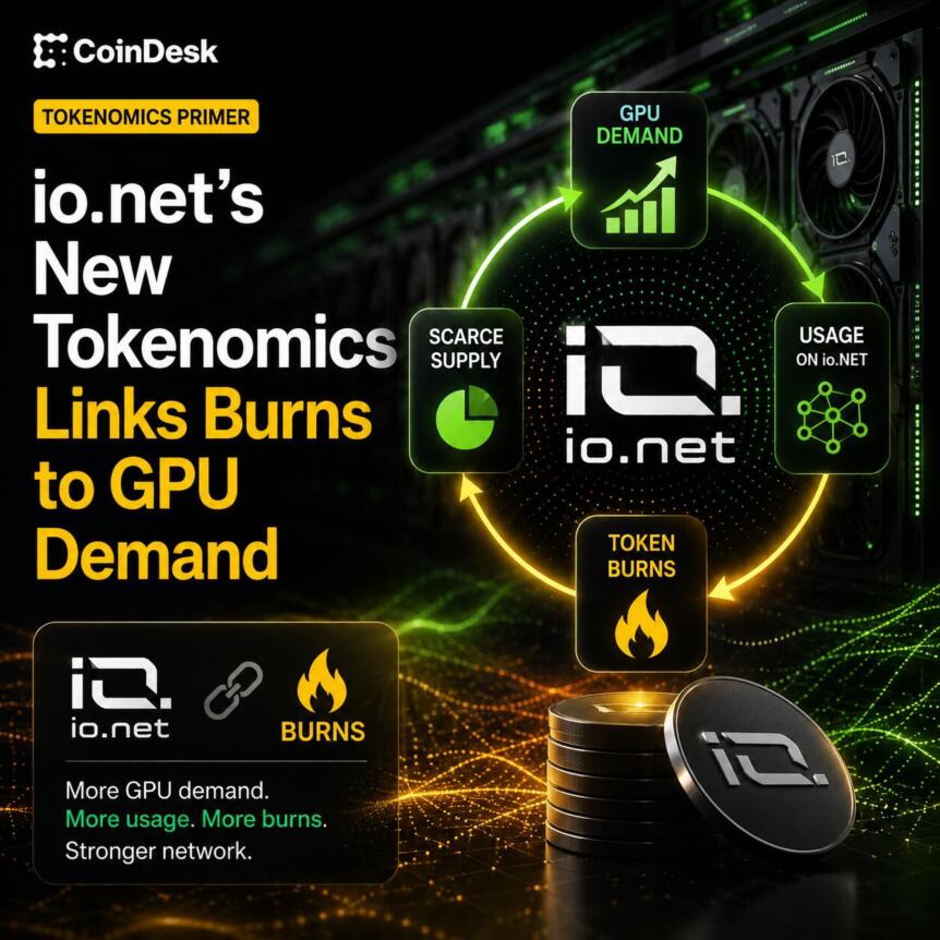 io.net’s New Tokenomics Links Burns to GPU Demand