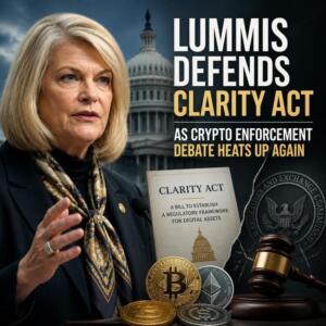 Lummis Defends Clarity Act as Crypto Enforcement Debate Heats Up Again Lummis Defends Clarity Act As Crypto Enforcement Debate Heats Up Again