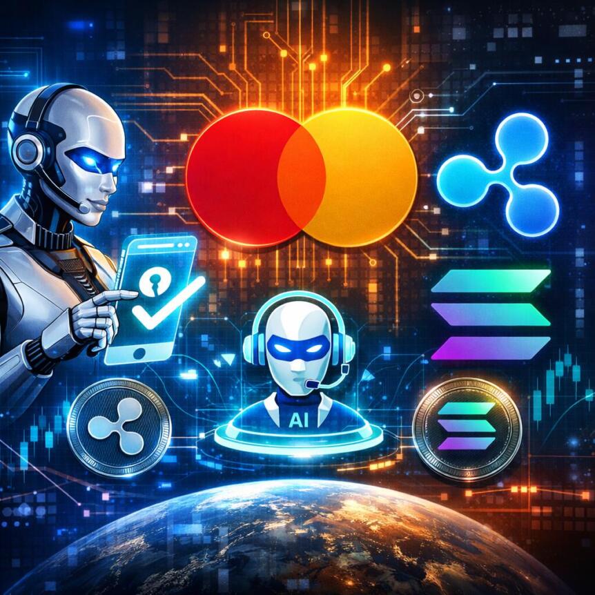 Mastercard Launches AI Agent Pay System With Ripple and Solana Help Mastercard Launches Ai Agent Pay System With Ripple And Solana Help