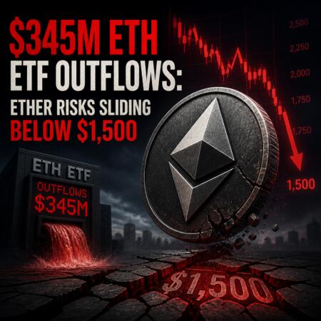 $345m Eth Etf Outflows: Ether Risks Sliding Below $1,500