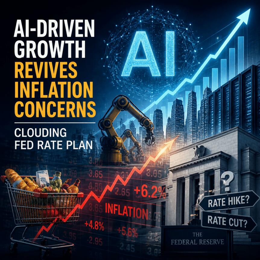 Ai-Driven Growth Revives Inflation Concerns, Clouding Fed Rate Plan