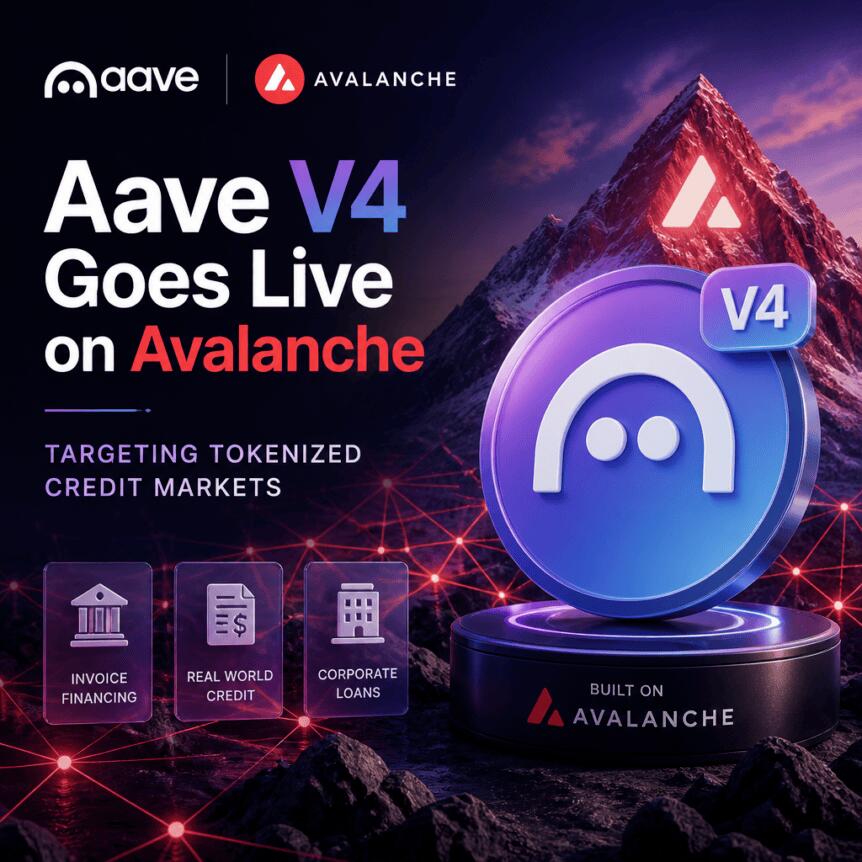Aave V4 Goes Live On Avalanche, Targeting Tokenized Credit Markets