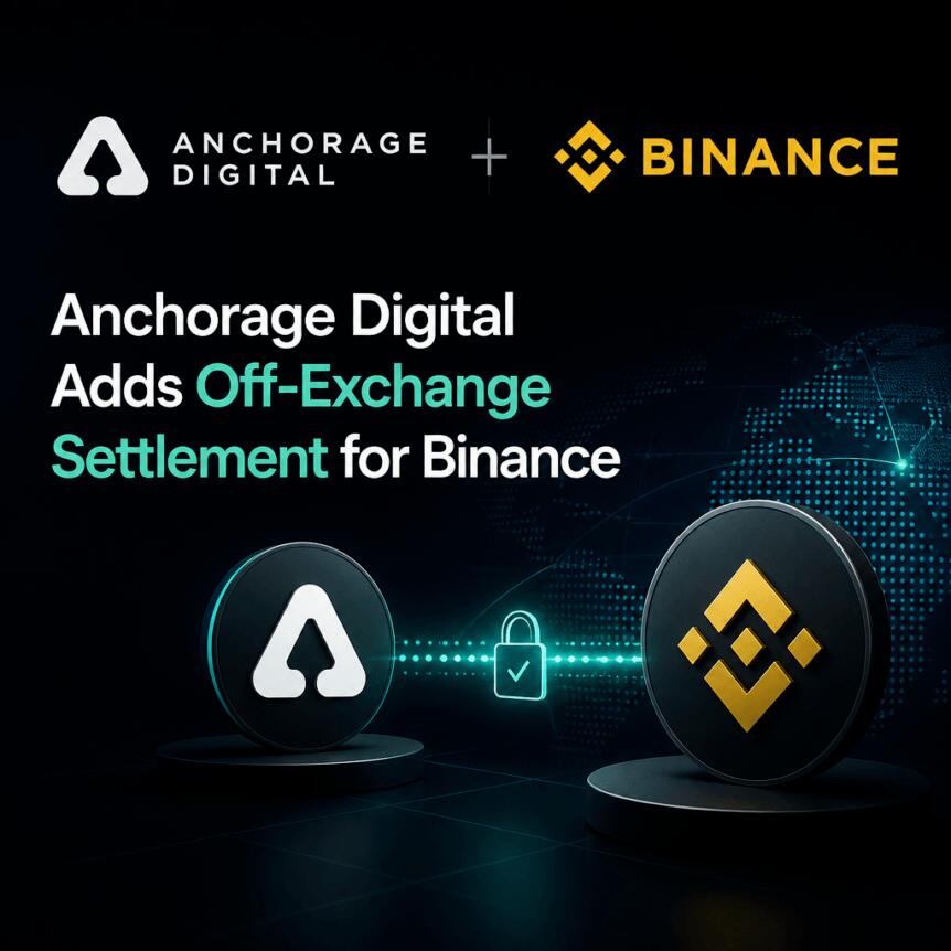 Anchorage Digital Adds Off-Exchange Settlement for Binance