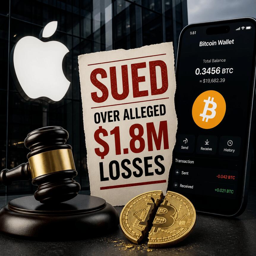 Apple Sued Over Alleged $1.8m Losses Linked To Bitcoin Wallet App