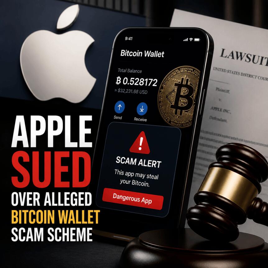 Apple Sued Over Alleged Bitcoin Wallet Scam Scheme