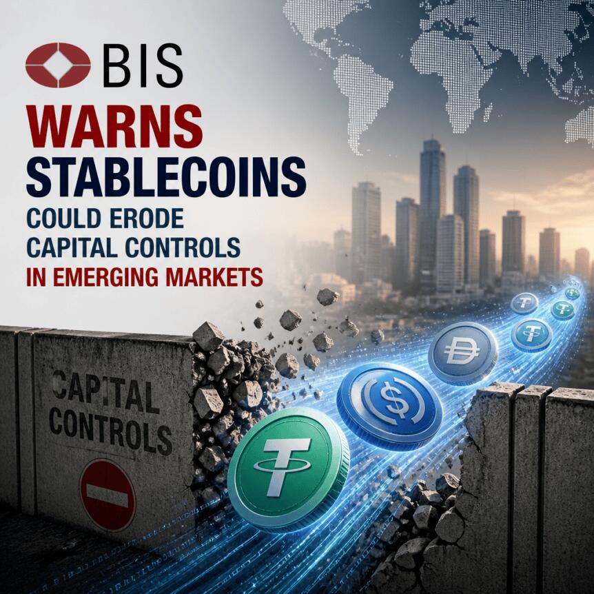 BIS Warns Stablecoins Could Erode Capital Controls in Emerging Markets Bis Warns Stablecoins Could Erode Capital Controls In Emerging Markets