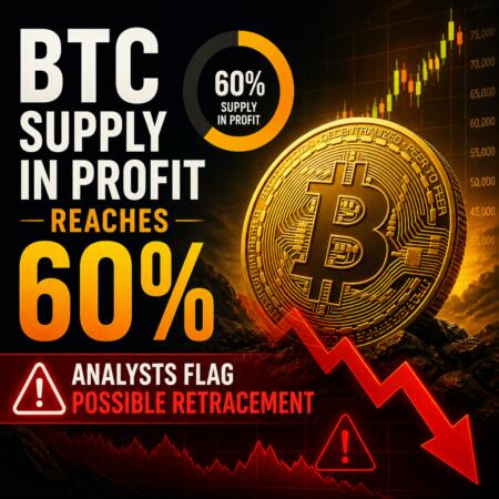 BTC Supply in Profit Reaches 60%, Analysts Flag Possible Retracement Btc Supply In Profit Reaches 60%, Analysts Flag Possible Retracement