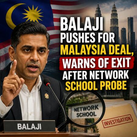 Balaji Pushes For Malaysia Deal, Warns Of Exit After Network School Probe