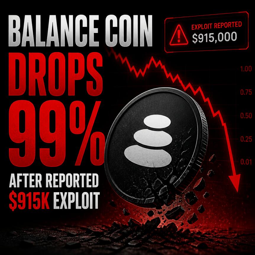 Balance Coin Drops 99% After Reported $915k Exploit