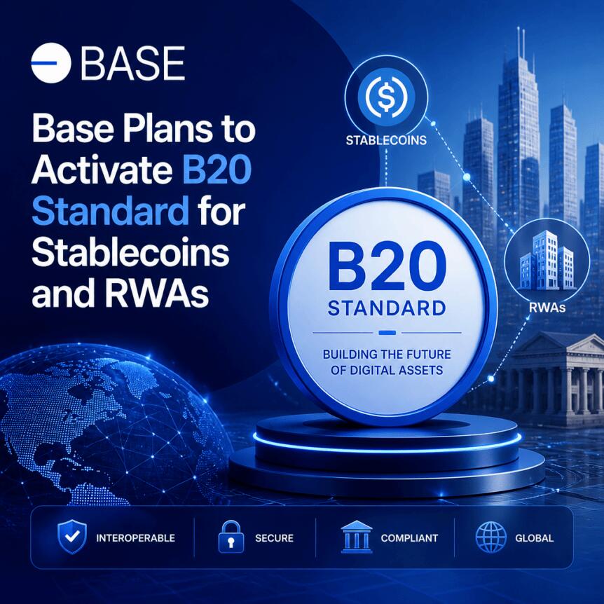 Base Plans to Activate B20 Standard for Stablecoins and RWAs Base Plans To Activate B20 Standard For Stablecoins And Rwas