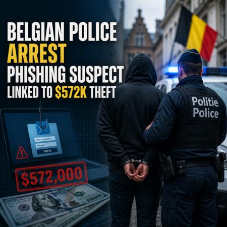 Belgian Police Arrest Phishing Suspect Linked to $572K Theft Belgian Police Arrest Phishing Suspect Linked To $572k Theft