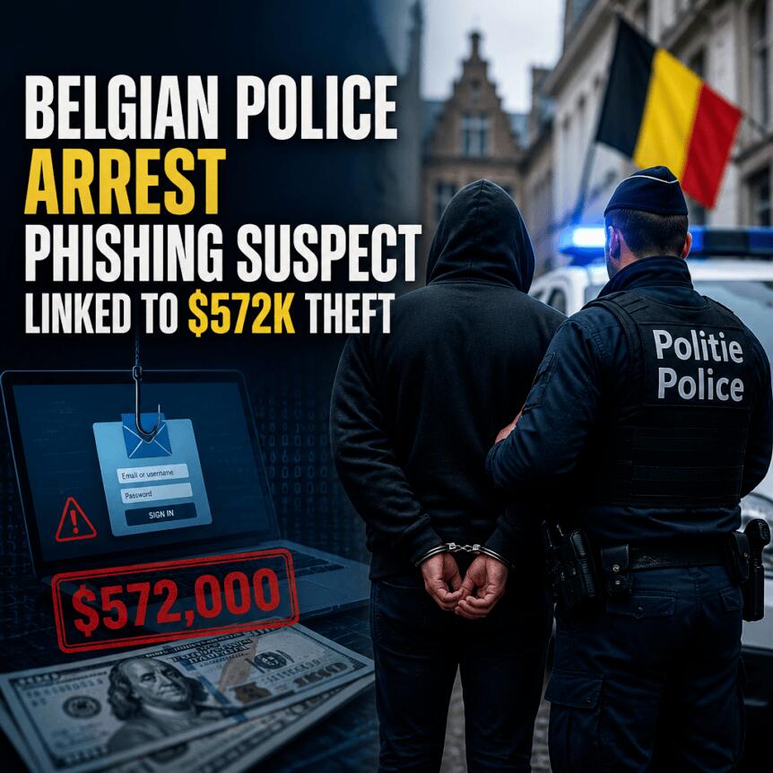Belgian Police Arrest Phishing Suspect Linked To $572k Theft