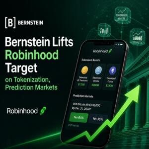 Bernstein Lifts Robinhood Target on Tokenization, Prediction Markets Bernstein Lifts Robinhood Target On Tokenization, Prediction Markets