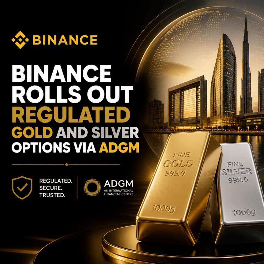 Binance Rolls Out Regulated Gold and Silver Options via ADGM Binance Rolls Out Regulated Gold And Silver Options Via Adgm