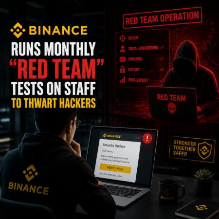 Binance Runs Monthly “Red Team” Tests on Staff to Thwart Hackers Binance Runs Monthly “red Team” Tests On Staff To Thwart Hackers