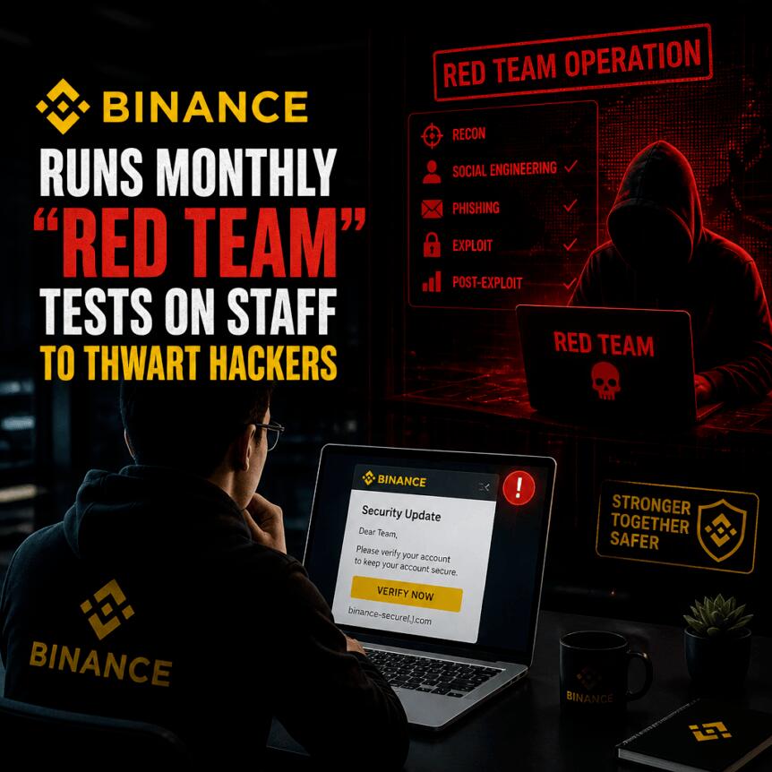 Binance Runs Monthly “red Team” Tests On Staff To Thwart Hackers