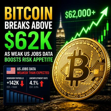 Bitcoin Breaks Above $62K as Weak US Jobs Data Boosts Risk Appetite Bitcoin Breaks Above $62k As Weak Us Jobs Data Boosts Risk Appetite