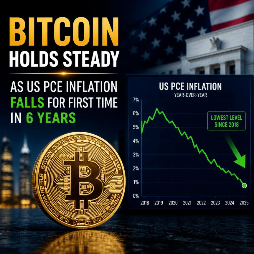 Bitcoin Holds Steady as US PCE Inflation Falls for First Time in 6 Years Bitcoin Holds Steady As Us Pce Inflation Falls For First Time In 6 Years