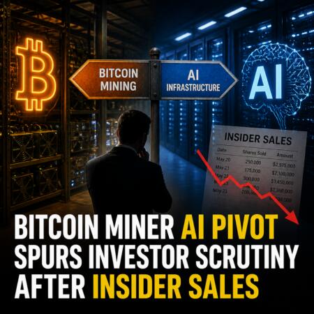 Bitcoin Miner AI Pivot Spurs Investor Scrutiny After Insider Sales Bitcoin Miner Ai Pivot Spurs Investor Scrutiny After Insider Sales