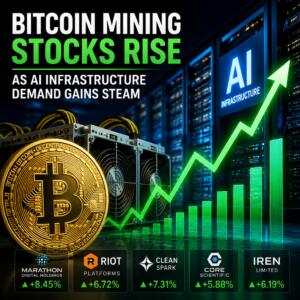 Bitcoin Mining Stocks Rise as AI Infrastructure Demand Gains Steam Bitcoin Mining Stocks Rise As Ai Infrastructure Demand Gains Steam