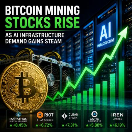 Bitcoin Mining Stocks Rise as AI Infrastructure Demand Gains Steam Bitcoin Mining Stocks Rise As Ai Infrastructure Demand Gains Steam
