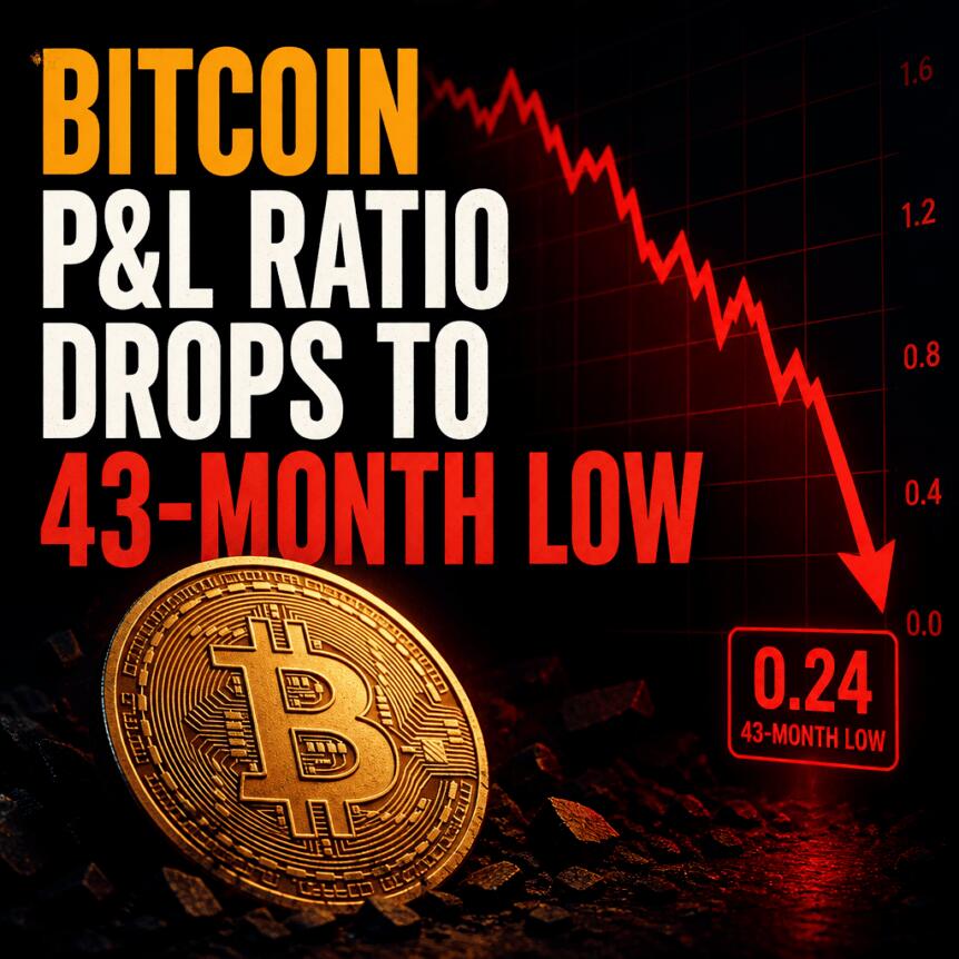 Bitcoin P&L Ratio Drops to 43-Month Low Bitcoin P&l Ratio Drops To 43-Month Low