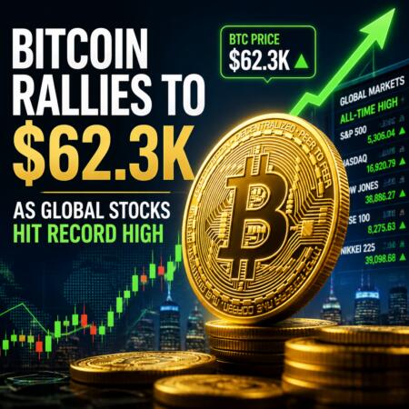 Bitcoin Rallies to $62.3K as Global Stocks Hit Record High Bitcoin Rallies To $62.3k As Global Stocks Hit Record High