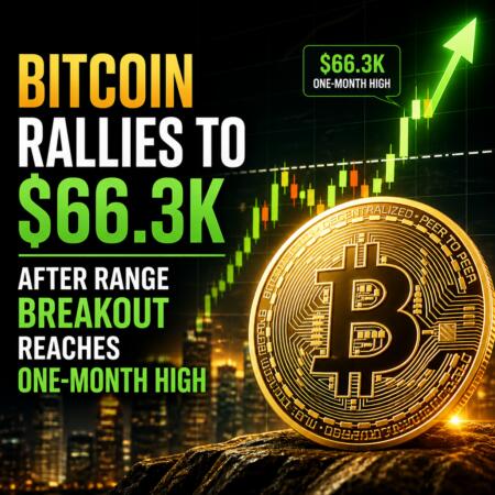 Bitcoin Rallies to $66.3K After Range Breakout Reaches One-Month High Bitcoin Rallies To $66.3k After Range Breakout Reaches One-Month High