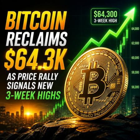 Bitcoin Reclaims $64.3K as Price Rally Signals New 3-Week Highs Bitcoin Reclaims $64.3k As Price Rally Signals New 3-Week Highs