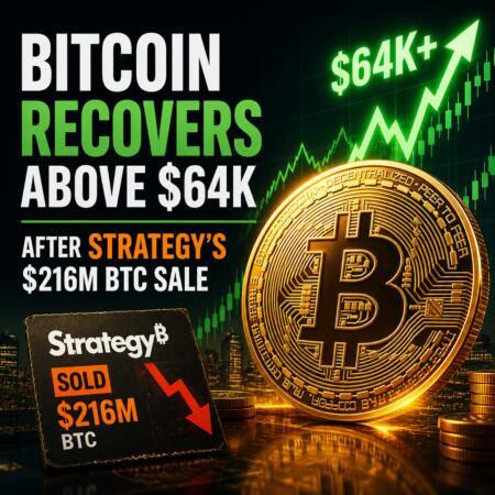 Bitcoin Recovers Above $64K After Strategy’s $216M BTC Sale Bitcoin Recovers Above $64k After Strategy’s $216m Btc Sale